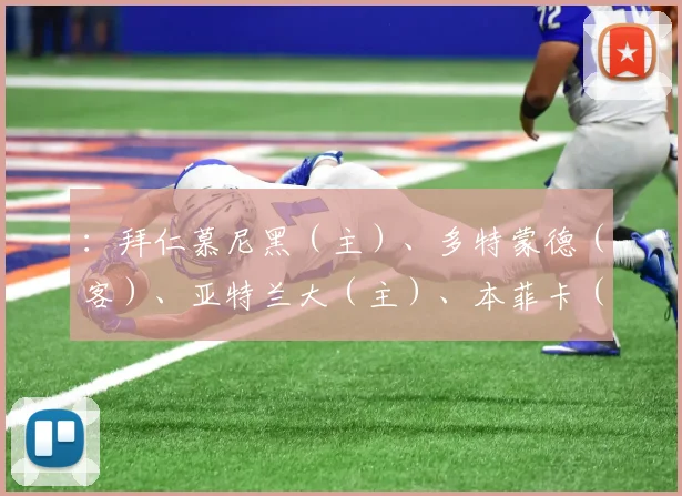 :拜仁慕尼黑(主)、多特蒙德(客)、亚特兰大(主)、本菲卡(客)、伯尔尼年轻人(主)、贝尔格莱德红星(客)、布雷斯特(主)、摩纳哥(客)
